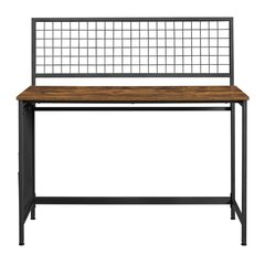Письменный стол Songmics 118x60, темно-коричневый/черный цена и информация | Компьютерные, письменные столы | hansapost.ee
