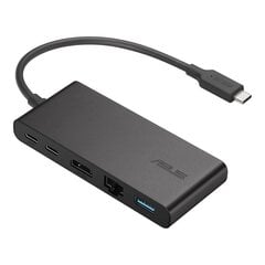 Док-станция ASUS Dual 4K USB-C Проводная USB 3.2 Gen 2 (3.1 Gen 2) Type-C Черный цена и информация | Адаптеры и USB-hub | hansapost.ee