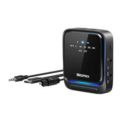 Передатчик / приемник Bluetooth 5.2 BlitzMax BT06, aptX цена и информация | BlitzWolf Компьютерная техника | hansapost.ee