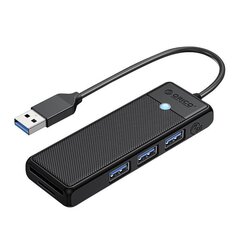 Адаптер-концентратор Orico USB A3.0x3 TF/SD3.0x1 4-в-1 цена и информация | Адаптеры и USB-hub | hansapost.ee