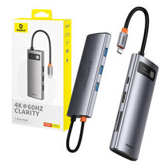 Baseus Gleam 7in1 hind ja info | USB adapterid ja jagajad | hansapost.ee