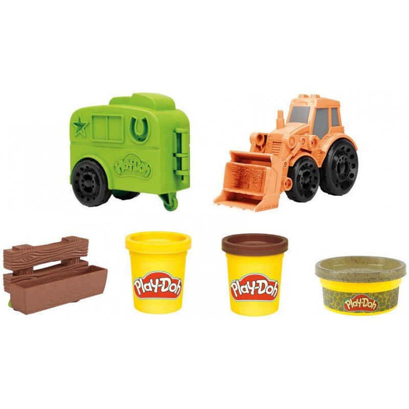 Komplekt koos traktori Play-Doh Ciastolina + vormiga hind ja info | Arendavad laste mänguasjad | hansapost.ee