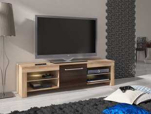 RTV стол Flex, дуб/коричневый цвет цена и информация | Тумбы под телевизор | hansapost.ee