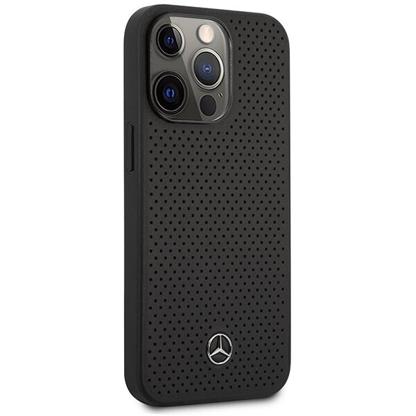 Mercedes MEHCP14LDELBK iPhone 14 Pro 6.1" black hardcase Leather Perforated цена и информация | Telefonide kaitsekaaned ja -ümbrised | hansapost.ee