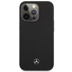 Mercedes MEHCP14LDELBK iPhone 14 Pro 6.1" czarny|black hardcase Leather Perforated цена и информация | Чехлы для телефонов | hansapost.ee
