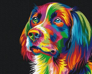 Картина по номерам - Собака в цветах цена и информация | Живопись по номерам | hansapost.ee