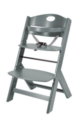 Деревянный стул для кормления BabyGo Family, серый цена и информация | Стульчики для кормления | hansapost.ee
