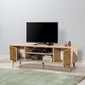 TV-laud Selsey Smartser 140 cm, pruun/mitmevärviline hind ja info | Televiisori alused | hansapost.ee