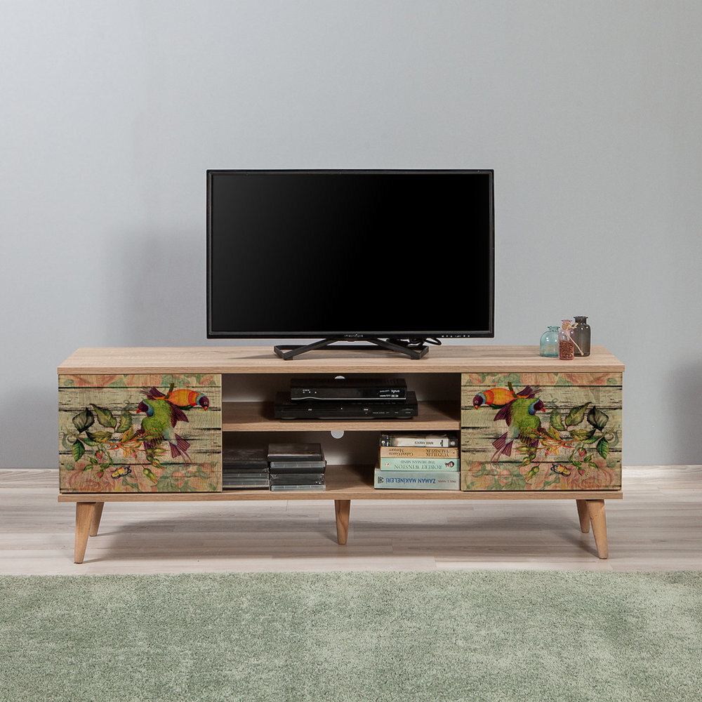 TV-laud Selsey Smartser 140 cm, mitmevärviline цена и информация | Televiisori alused | hansapost.ee