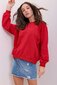 Naiste džemper, punane цена и информация | Pusad naistele | hansapost.ee