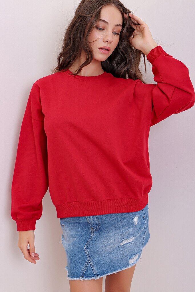 Naiste džemper, punane hind ja info | Pusad naistele | hansapost.ee
