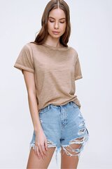 Женская темно-хаки блузка больших размеров цена и информация | Женские футболки | hansapost.ee