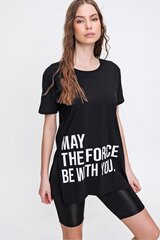 Рубашка женская, черная цена и информация | Женские футболки | hansapost.ee