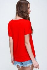Naiste T-särk, punane hind ja info | T-särgid naistele | hansapost.ee