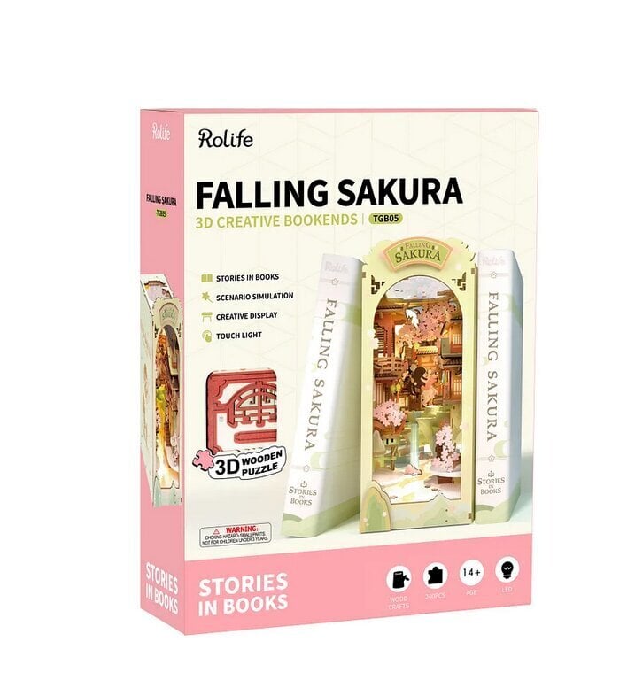 Konstruktor Mini maja 3D Robotime Falling Sakura hind ja info | Klotsid ja konstruktorid | hansapost.ee