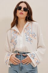 Женская футболка Kinga, белая цена и информация | Женские блузки, рубашки | hansapost.ee