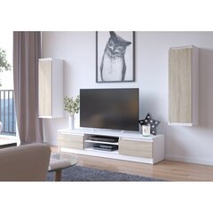ТВ столик NORE CLP 160, белый/цвета дуба цена и информация | Тумбы под телевизор | hansapost.ee