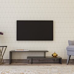 ТВ столик Kalune Design Ovit, черный/серый цена и информация | Тумбы под телевизор | hansapost.ee