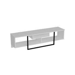 ТВ столик Kalune Design Asal 150 см, белый/черный цена и информация | Тумбы под телевизор | hansapost.ee