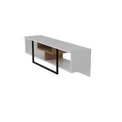 ТВ столик Kalune Design Asal 150 см, белый/дуб цена и информация | Тумбы под телевизор | hansapost.ee