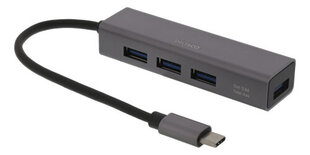 Deltaco USBC-HUB11, USB-C цена и информация | Адаптеры, USB-разветвители | hansapost.ee