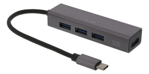 Deltaco USBC-HUB11, USB-C hind ja info | USB adapterid ja jagajad | hansapost.ee