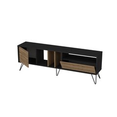 ТВ столик Kalune Design Mistico 180 см, коричневый/черный цена и информация | Тумбы под телевизор | hansapost.ee