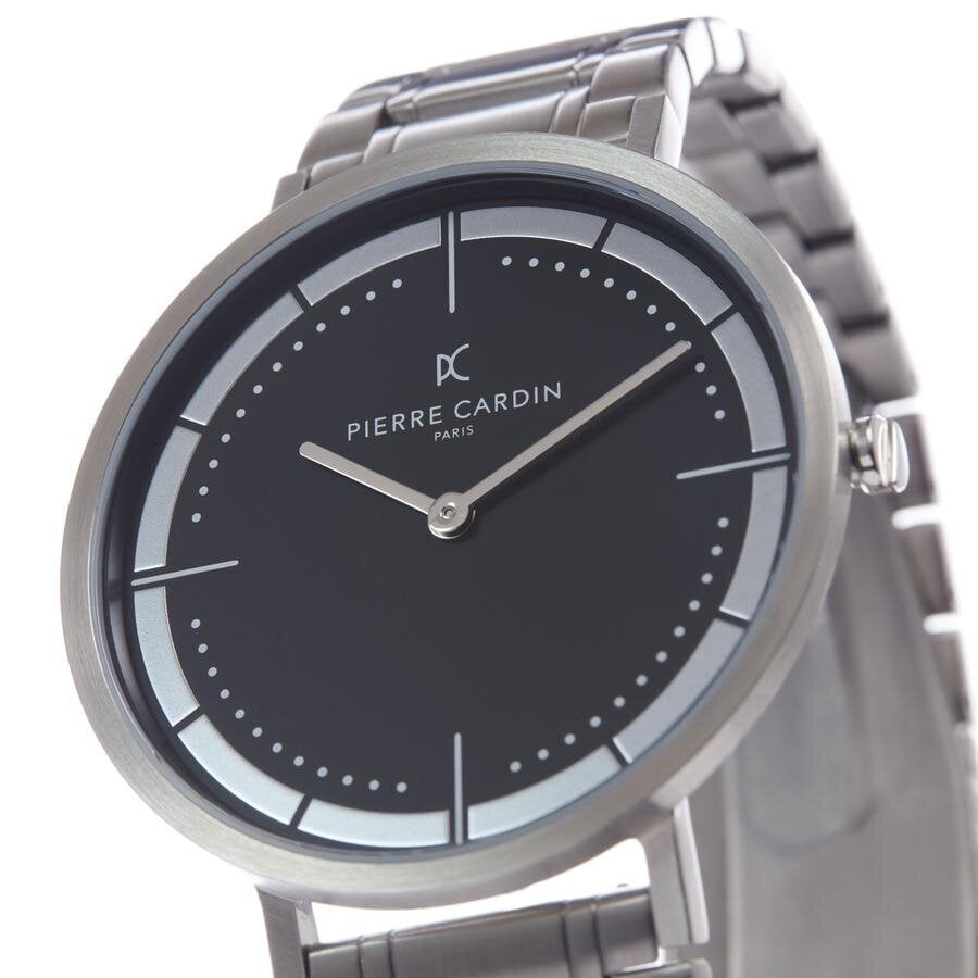 Meeste käekell Pierre Cardin Belleville Park Black Stainless Steel Link Watch цена и информация | Käekellad meestele | hansapost.ee