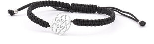 Beneto Стильный черный ремешок кабала-браслет Mandala AGB545 цена и информация | Женские браслеты | hansapost.ee