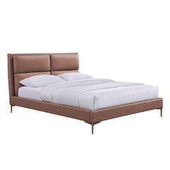 Voodi Lena madratsiga Harmony Top 160x200cm, konjakipruun price and information | Beds | hansapost.ee