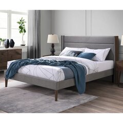 Кровать TEXAS с матрасом HARMONY DELUX 160x200см, серый цена и информация | Кровати | hansapost.ee