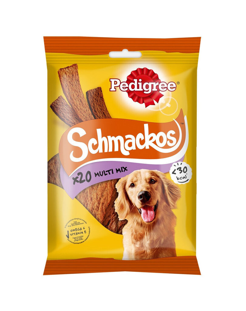 Pedigree Schmackos Multi Mix koos lihaga, 144gx9 цена и информация | Koerte maiused | hansapost.ee