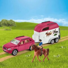 Набор фигурок «Автомобиль с прицепом» Basic Horse Club цена и информация | Игрушки для девочек | hansapost.ee