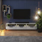 TV laud Selsey Rikke LED valgustusega, valge hind ja info | Televiisori alused | hansapost.ee