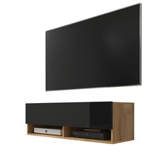 ТВ столик Selsey Wander 100, коричневый/черный цена и информация | Тумбы под телевизор | hansapost.ee