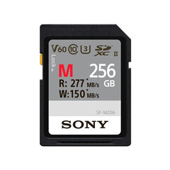 Sony Sdxc Professional 256GB Class 10 UHS-II цена и информация | Карты памяти для фотоаппаратов, камер | hansapost.ee
