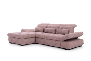 Левосторонний угловой диван Bogart Majores L, розовый цвет цена и информация | Угловые диваны | hansapost.ee