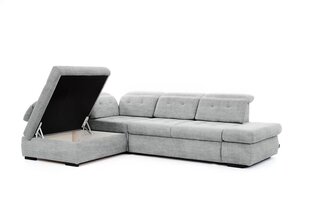 Левосторонний угловой диван Bogart Majores L, серый цвет цена и информация | Угловые диваны | hansapost.ee