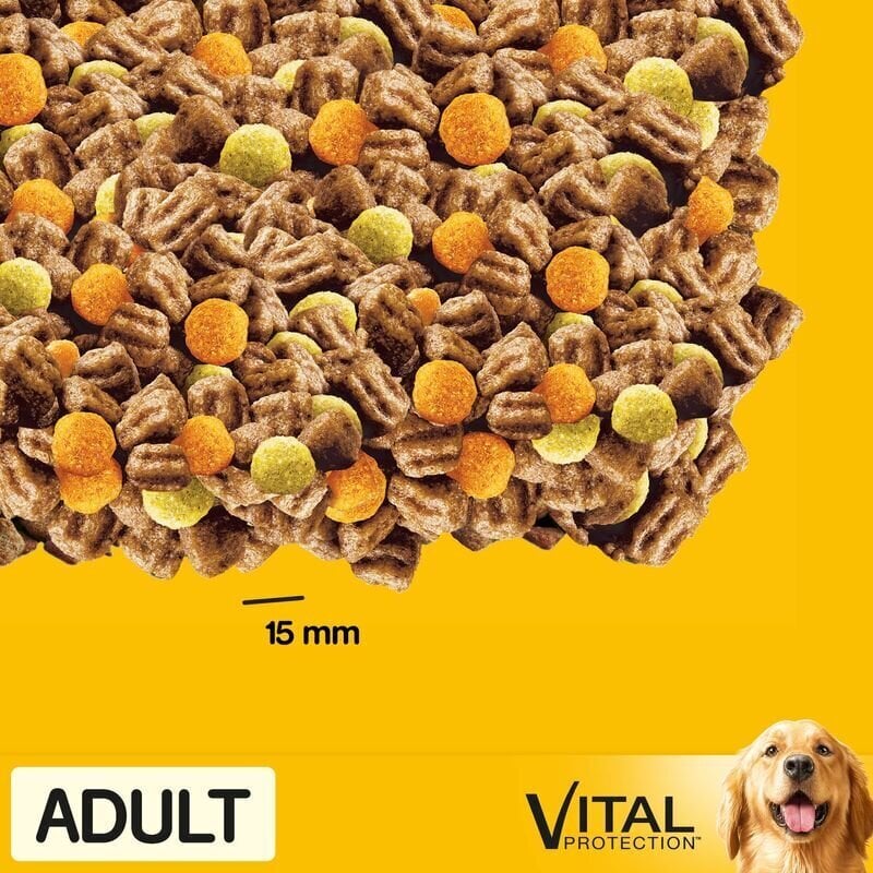 Pedigree Adult täiskasvanud koertele koos kana ja juurviljadega, 3x2,6 kg цена и информация | Koerte kuivtoit ja krõbinad | hansapost.ee