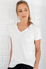 Женская футболка Kinga, белая цена и информация | Женские футболки | hansapost.ee