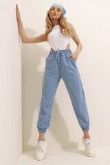 Naiste püksid, sinine цена и информация | Женские брюки | hansapost.ee