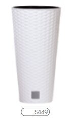 Цветочный горшок Prosperplast Rato Tubus DRTUS300-S449, белый цена и информация | Ящики для рассады | hansapost.ee