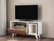 TV-laud Novella K2, valge/pruun цена и информация | Televiisori alused | hansapost.ee