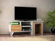 TV-laud Nature, valge/pruun hind ja info | Televiisori alused | hansapost.ee
