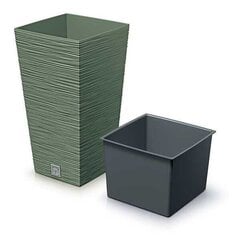 Вазон Prosperplast Furu Square DFSH400-5615C, зеленый цена и информация | Ящики для рассады | hansapost.ee