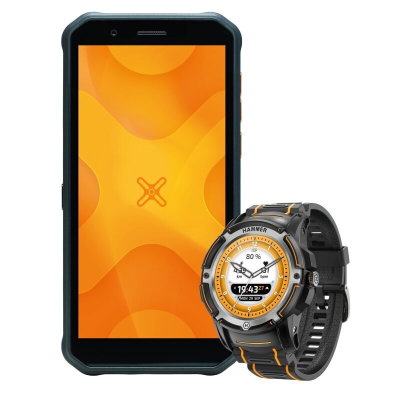 myPhone Hammer Energy X 4/64GB + Hammer Watch Plus + Hammer RapidCharge Duo hind ja info | Telefonid | hansapost.ee
