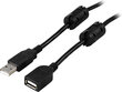 Deltaco USB 2.0 Type A Ha - Type A Ho 2 m hind ja info | Juhtmed ja kaablid | hansapost.ee