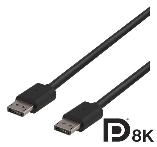 Deltaco DisplayPort 20-Pin Ha- Ha, 2 m hind ja info | Juhtmed ja kaablid | hansapost.ee
