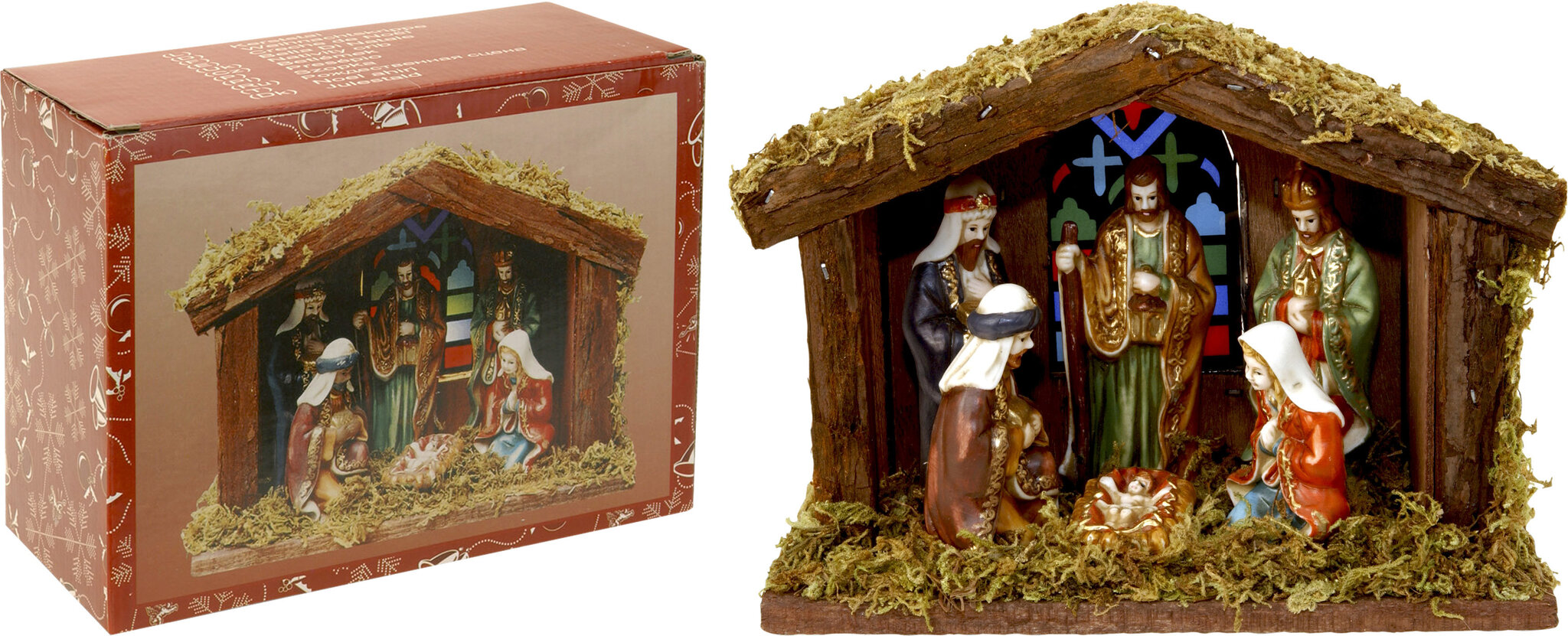 LED tuledega dekoratiivne jõulukaunistus Kristuse sünd, 20x15 cm hind ja info | Jõulukaunistused | hansapost.ee