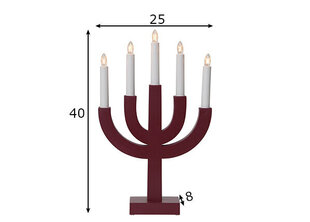 Valgustatud jõulukaunistus Advendi küünlajalg цена и информация | Рождественские украшения | hansapost.ee